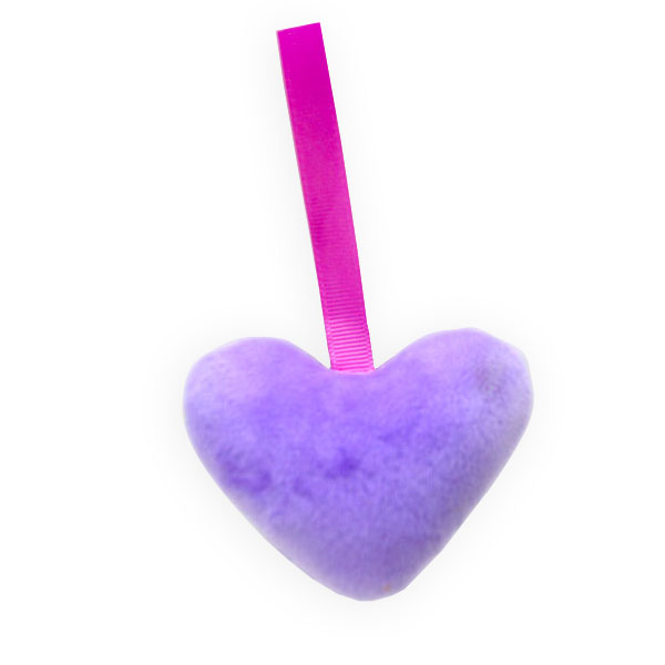 purple heart-shaped (with crinkle paper)
