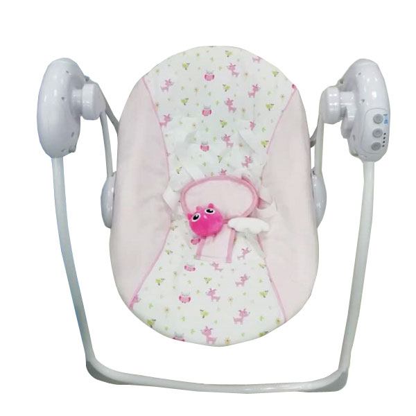 Pink owl and fawn  electric baby swing